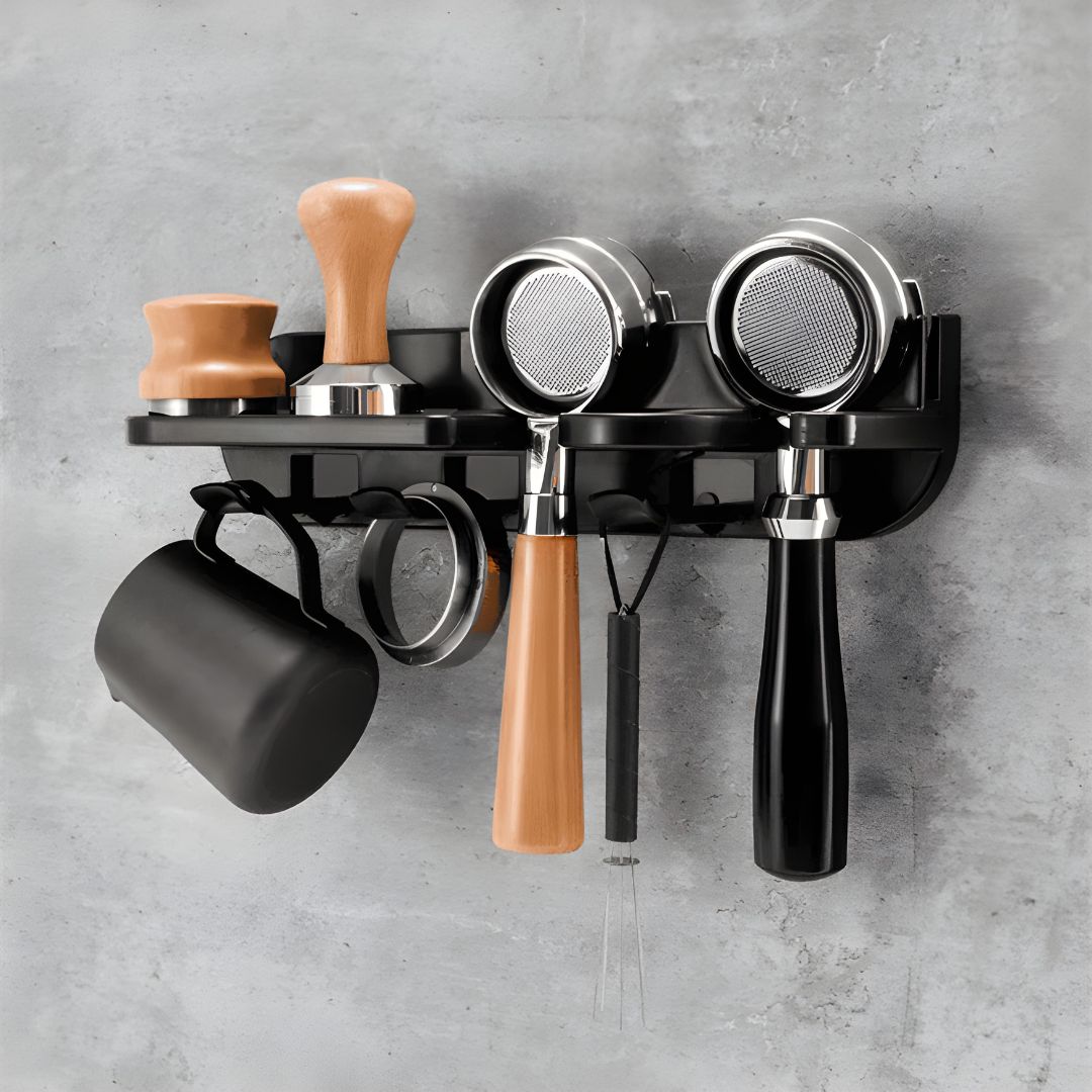 Wall Mount Espresso Tool Organizer